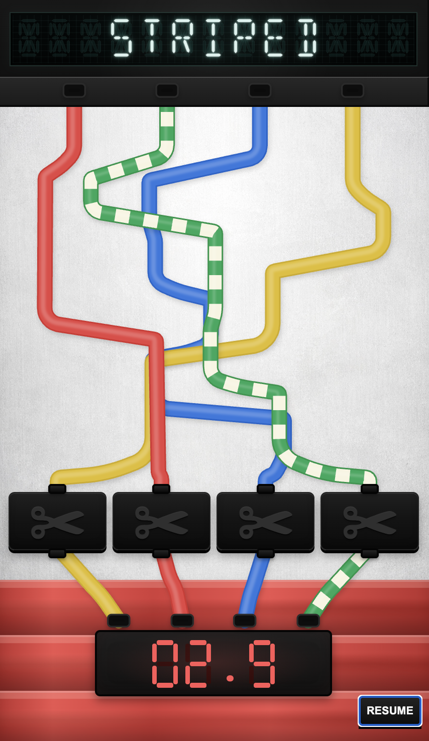 BOOM project preview showing the puzzle game interface