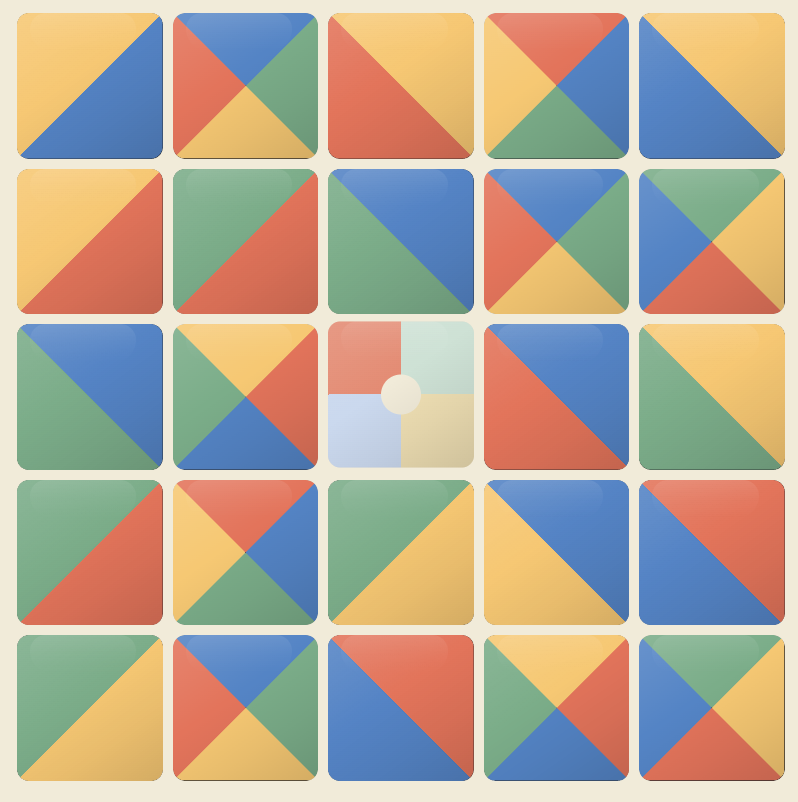SLANT project preview showing the puzzle game interface